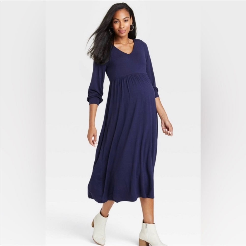 The Nines by Hatch navy blue dress